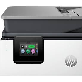 HP OfficeJet Pro 9120e All-in-One Tintenstrahldrucker, 1.200 dpi, 2,7 Zoll Touch-Display, Dual-Band Wi-Fi/LAN, USB 2.0, weiß