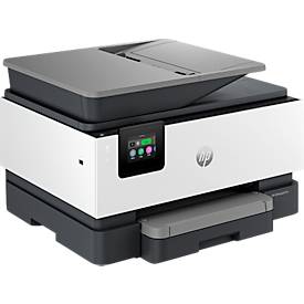 HP OfficeJet Pro 9120e All-in-One Tintenstrahldrucker, 1.200 dpi, 2,7 Zoll Touch-Display, Dual-Band Wi-Fi/LAN, USB 2.0, weiß