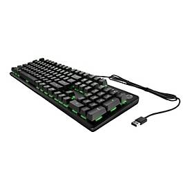 HP Pavilion Gaming 550 - Tastatur - Hintergrundbeleuchtung - Deutsch - Tastenschalter: roter Schalter - für HP 21, 22, 2