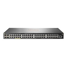 HPE Aruba 2930F 48G PoE+ 4SFP+ TAA - Switch - L3 - managed - 48 x 10/100/1000 (PoE+) + 4 x 1 Gigabit/10 Gigabit SFP+ (Up