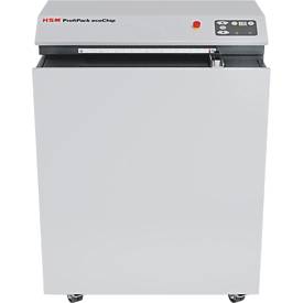 HSM ProfiPack ecoChip-verpakkingsmachine, mobiel, 1870 W, 170 mm/s, zonder aanpassingsset voor de afzuiging, metaal