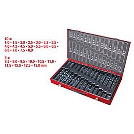 HSS-R Spiralbohrer-Satz, 230-tlg, 1-13mm