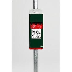 Hundekotbeutelspender abschließbar inkl. Ascher und Inneneinsatz, moosgrün