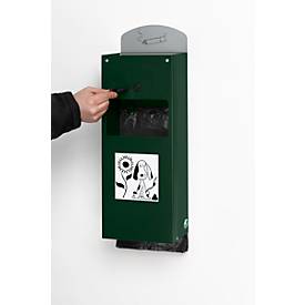 Hundekotbeutelspender abschließbar inkl. Ascher und Inneneinsatz, moosgrün