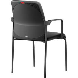 Hussen-Set C, für Besucherstühle, antimikrobiell, waschbar, schwarz
