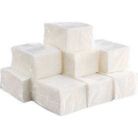 Hygienehandtücher WIPEX® 1144245, reißfest, lösungsmittelbeständig, 100 % Zellstoff, weiß, 10 Pakete mit jeweils 50 Tüchern