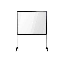 Image of Hygieneschutzwand Work Board, mit Rollen, Acrylglas transparent & Stahl, B 1200 x H 1500 mm
