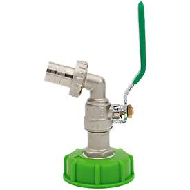 IBC Kugelhahn, für IBC-Tanks mit 2' Auslaufarmatur, Grobgewinde, Ø 55-62 mm, Metall