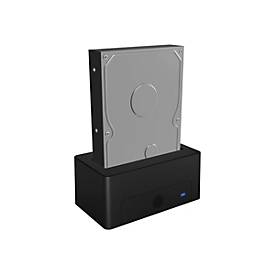 ICY BOX IB-1121-U3 - HDD-Dockingstation mit Datenanzeige, Netzanzeige, Ein/Aus-Schalter Schächte: 1 - 2,5" / 3,5" gemein