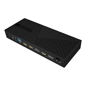 ICY BOX IB-DK2246AC - Dockingstation - für Notebook - USB-C 3.2 Gen 2 / Thunderbolt 3 / Thunderbolt 4 - 3 x HDMI, 2 x DP