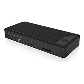 ICY BOX IB-DK2280AC - Dockingstation - USB-C / USB4 / Thunderbolt 3 / Thunderbolt 4 - 3 x HDMI, 3 x DP - 2.5GbE - 135 Wa