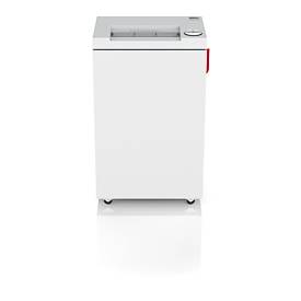 IDEAL Aktenvernichter 2445 SMC, Minischnitt 0,8 x 5 mm, P-7, 35 l, 3-4 Blatt Schnittleistung, mit Rollen, Blauer Engel, grau