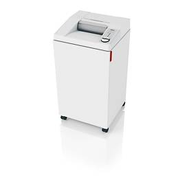 IDEAL Aktenvernichter 2604 MC, Mikroschnitt 0,8 x 12 mm, P-6, 100 l, 6-8 Blatt Schnittleistung, mit Rollen, Blauer Engel, grau