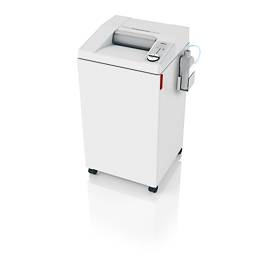 IDEAL Aktenvernichter 2604 SMC/O, Minischnitt 0,8 x 5 mm, P-7, 100 l, 4-6 Blatt Schnittleistung, Öler, mit Rollen, Blauer Engel, grau