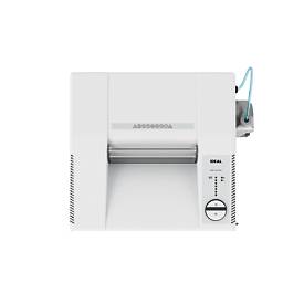 IDEAL Aktenvernichter 2604 SMC/O, Minischnitt 0,8 x 5 mm, P-7, 100 l, 4-6 Blatt Schnittleistung, Öler, mit Rollen, Blauer Engel, grau