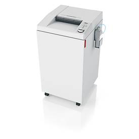 IDEAL Aktenvernichter 3105 SMC, Minischnitt 0,8 x 5 mm, P-7, 140 l, 11-12 Blatt Schnittleistung, Öler, mit Rollen, Blauer Engel, grau