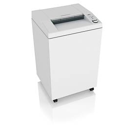 IDEAL Aktenvernichter 4005 MC, Mikroschnitt 0,8 x 12 mm, P-6, 165 l, 13-15 Blatt Schnittleistung, Öler, mit Rollen, Blauer Engel, grau