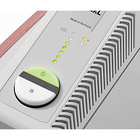 IDEAL Aktenvernichter 4005 SMC, Minischnitt 0,8 x 5 mm, P-7, 165 l, 11-12 Blatt Schnittleistung, Öler, mit Rollen, Blauer Engel, grau