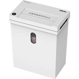 IDEAL Aktenvernichter Shredcat 8100 CC, Partikelschnitt 5 x 30 mm, P-4, 20 l, 8-10 Blatt Schnittleistung, cool grey