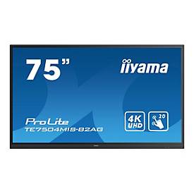 Image of iiyama ProLite TE7504MIS-B2AG 190 cm (75") Klasse (189.3 cm (75") sichtbar) LCD-Display mit LED-Hintergrundbeleuchtung - 4K