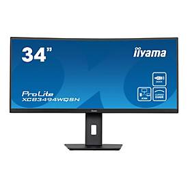 iiyama ProLite XCB3494WQSN-B5 - LED-Monitor - gebogen - 86.4 cm (34") - 3440 x 1440 UWQHD @ 120 Hz - VA