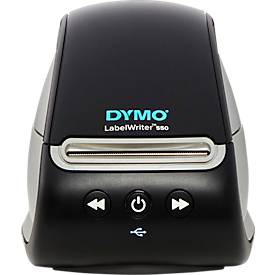 Imprimante d'étiquettes DYMO® LabelWriter™ 550, impression thermique directe, 300 x 300 ppp, 62 étiquettes/min, fonction de détection automatique, USB, étiquettes incluses.