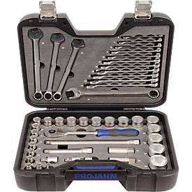 Industrie-Steckschlüsselkoffer, 1/2" Größe, mit Gabelringschlüsseln, 45-tlg.