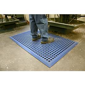 Industriematte Worksafe, ölresistent, blau, 900 x 1500 mm