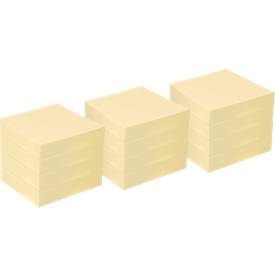 INFO Haftnotizen, recycling Papier, 50 mm x 40 mm, 12 Stück, gelb