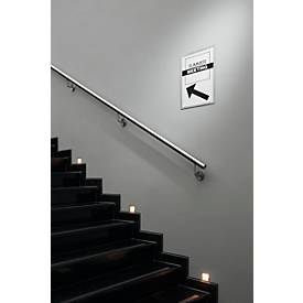 Inforahmen DURAFRAME® WALLPAPER, A3, Hoch- u. Querformat, inkl. Ersatzset, silber