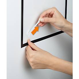 Inforahmen DURAFRAME® WALLPAPER, A4, Hoch- u. Querformat, inkl. Ersatzset, schwarz