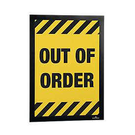 Inforahmen DURAFRAME® WALLPAPER, A4, Hoch- u. Querformat, inkl. Ersatzset, schwarz