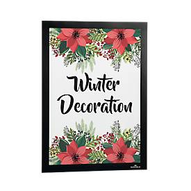 Inforahmen DURAFRAME® WALLPAPER, A4, Hoch- u. Querformat, inkl. Ersatzset, schwarz