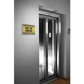 Inforahmen DURAFRAME® WALLPAPER, A4, Hoch- u. Querformat, inkl. Ersatzset, silber