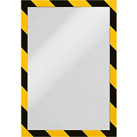 InformationsrahmenDuraframe Security A4, gelb/schwarz, 2 Stück