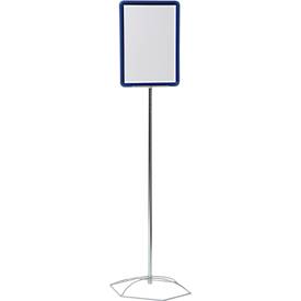 Infoständer, Stahlrohr verchromt, PVC-Rahmen, versch. DIN Formate