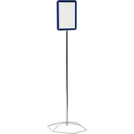 Infoständer, Stahlrohr verchromt, PVC-Rahmen, versch. DIN Formate