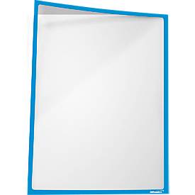 Infotasche, magnetisch, PET-Folie, A3 hoch/quer, blau, 5 Stück