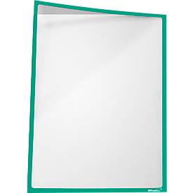 Infotasche, magnetisch, PET-Folie, B 435 x H 312 mm, hoch/quer, grün, 5 Stück