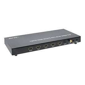 InLine 4x1 HDMI Fast Switch with Audio - Video/Audio-Schalter - 4 x HDMI - Desktop