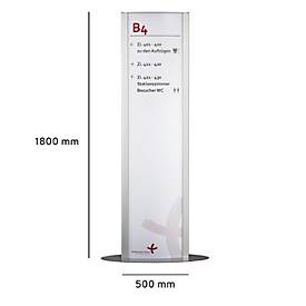 Innenaufsteller Frankfurt, B 500 x H 1800 mm