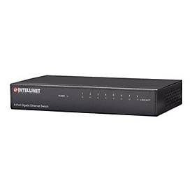 Intellinet 8-Port Gigabit Ethernet Switch, Metal, Box - Switch - 8 Anschlüsse