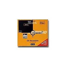 Intenso - 10 x CD-R - 700 MB (80 Min) 40x - Slim Jewel Case