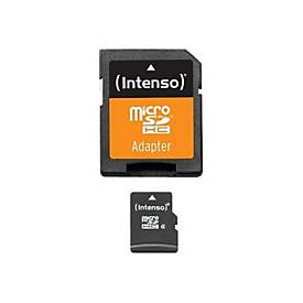 Intenso - Flash-Speicherkarte (microSDHC/SD-Adapter inbegriffen) - 32 GB - Class 4 - microSDHC