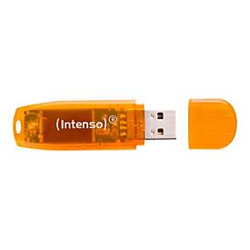 Intenso Rainbow Line - USB-Flash-Laufwerk - 64 GB - USB - orange