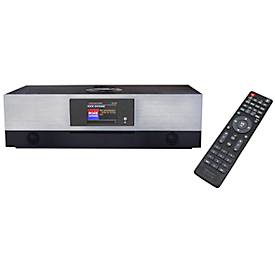 Internetradio Soundmaster ICD2080SW EliteLine, DAB+/UKW, CD/USB, 40 Festsenderspeicher, App-Steuerung, Bluetooth/WLAN/USB/AUX-IN, B 390 x T 230 x H 118 mm, schwarz