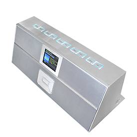 Internetradio Soundmaster® IR3300SI, DAB+/UKW, 10 Festsenderspeicher, 2 x 10 W, Bluetooth/WLAN/USB, steuerbar über Amazon Alexa, Fernbedienung, silber
