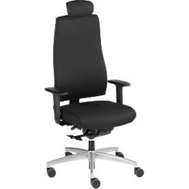 Bürostuhl GOAL 322G, Synchronmechanik, mit Armlehnen, Sitzzeit 8+ Stunden, mit Kopfstütze