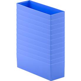 Inzetbak EK 6022 L, PP, blauw, 10 stuks 