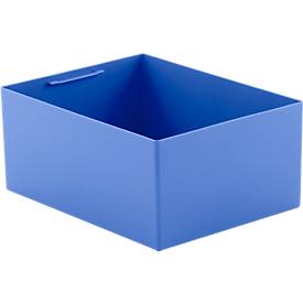 Inzetbak EK 6022 Q, PP, blauw, 10 stuks 